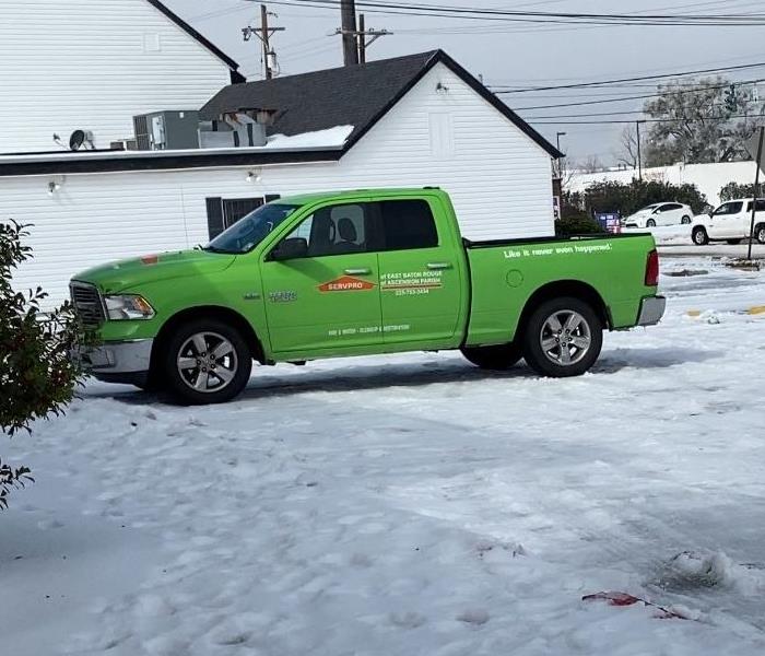 SERVPRO responds to more than local damage and will be availabe 24/7 to respond anywhere, anytime. Green SERVPRO truck
